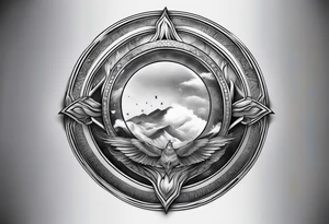 a symbol of firmness of spirit, strength and stability tattoo idea