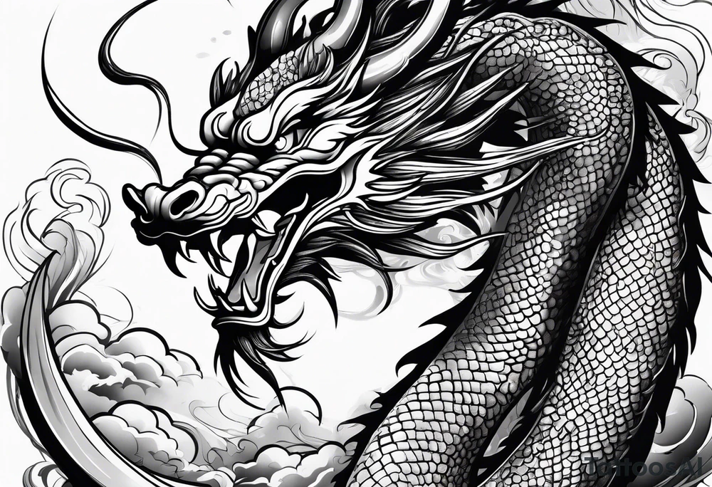 Traditional Chinese Dragon tattoo idea