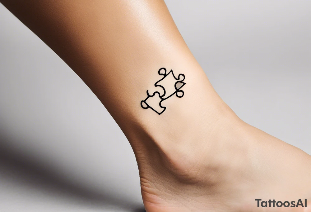 Puzzle Piece: A fine, clean outline with no shading, keeping the design light and elegant.
Handwritten Text: inside the puzzle piece, your sister’s words “to my favorite sister,” carefully preserving the integrity of her handwriting.
This will create a balanced, meaningful design that's simple yet full of emotion—perfect for a small ankle tattoo. tattoo idea