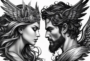 Angel Vs Demon for my soul tattoo idea