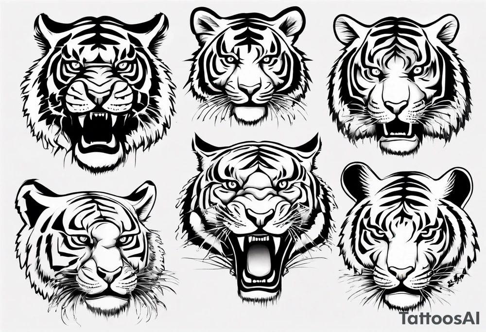 Big tiger tattoo idea