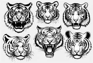 Big tiger tattoo idea