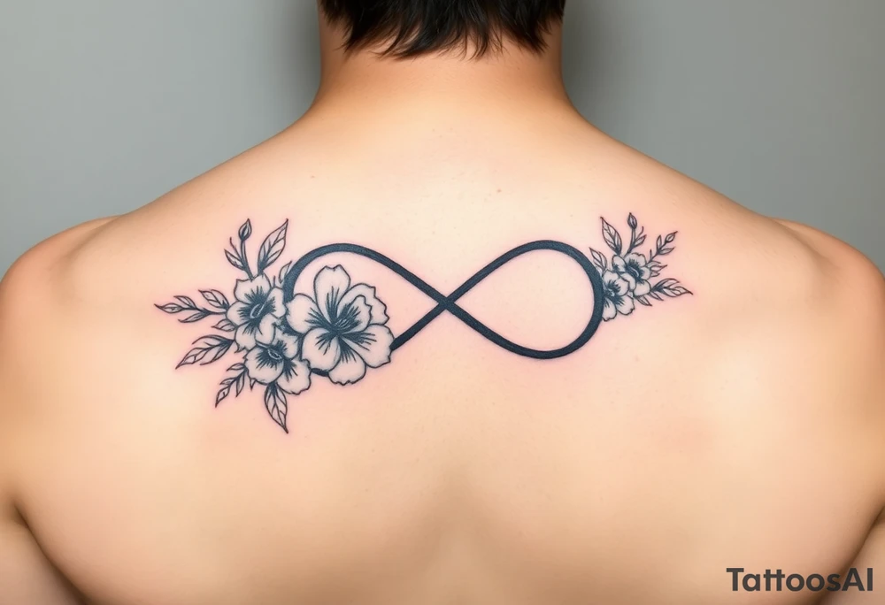 January December July birthday flower infinity sign jayden maya inside infinity sign tattoo idea