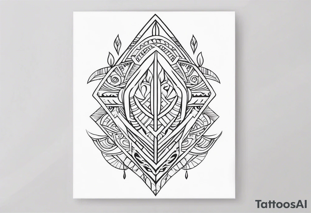 Polynesian minimal neck  tattoo tattoo idea