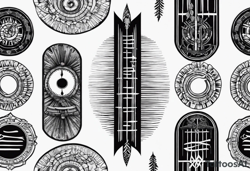 ogham style tattoo tattoo idea
