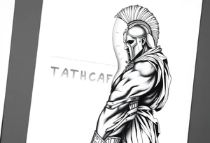 Spartan fighting in the Colosseum tattoo idea