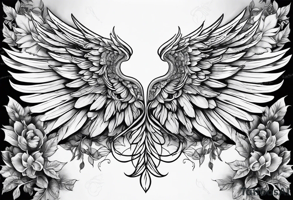 DNA helix 
leaf
cloud
angel wing tattoo idea