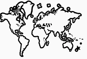 world globe map blowing up in one corner tattoo idea