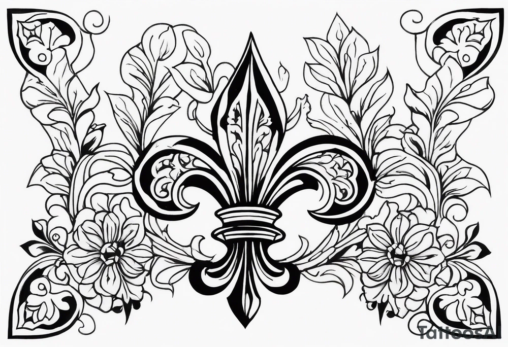 Fleur-de-lis tattoo idea