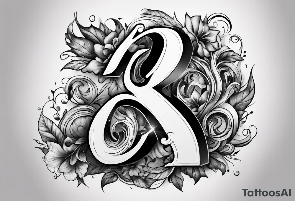 A surreal Letter S tattoo idea