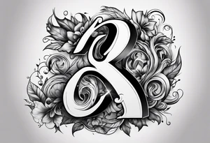 A surreal Letter S tattoo idea