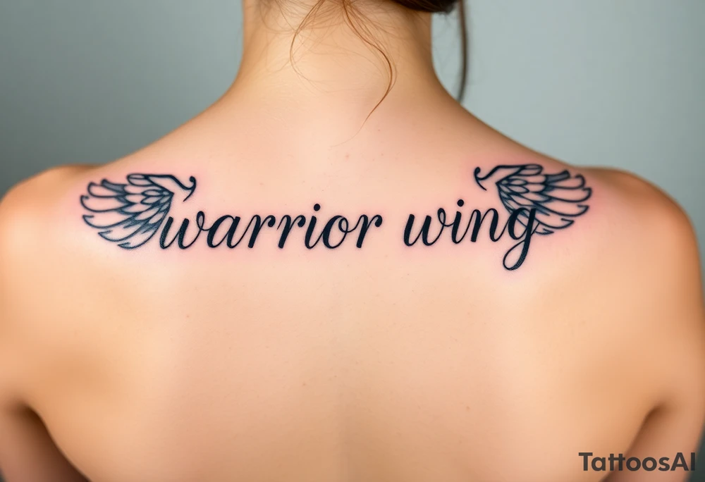warrior wing tattoo idea