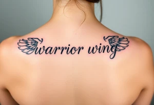 warrior wing tattoo idea