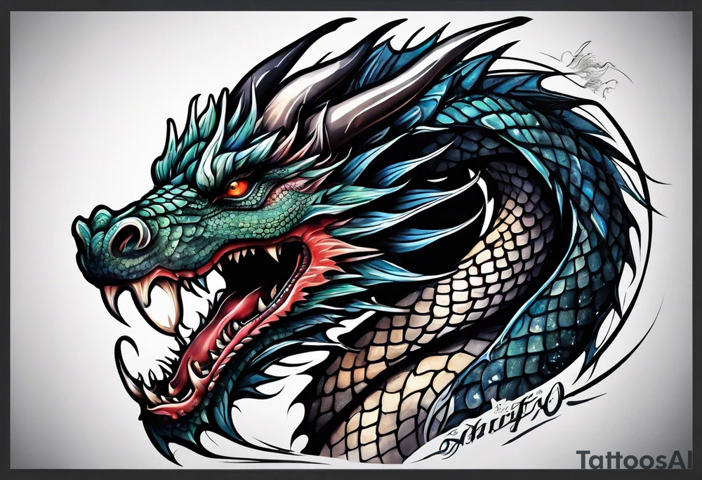 Dragon tattoo idea