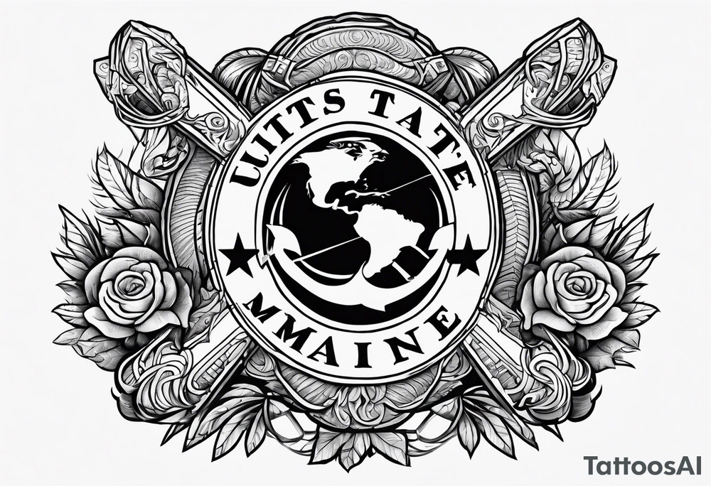 United States Marine tattoo idea