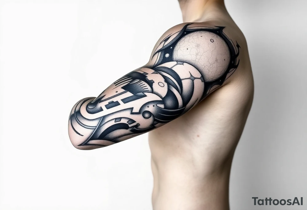 Outer space tattoo idea