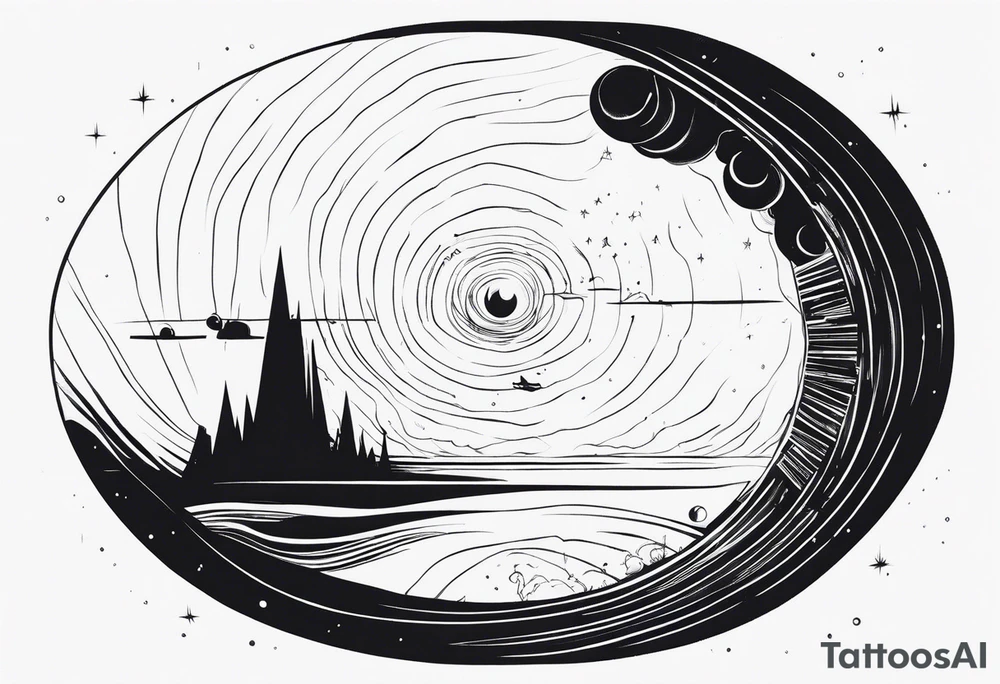 Wormhole events horizon tattoo idea