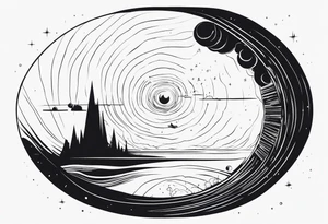 Wormhole events horizon tattoo idea