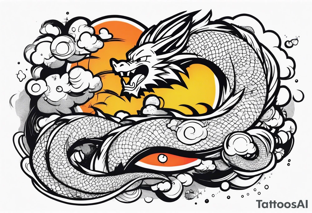 Dragon ball z sleeve tattoo idea