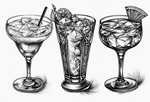 coupe cocktail glass
 glass tattoo idea