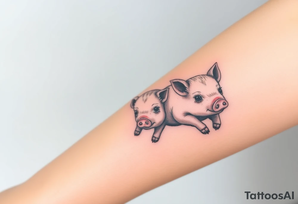 moss piglets tattoo idea