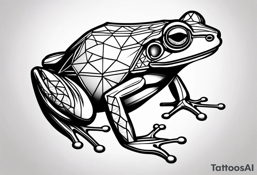 a simple frog tattoo idea