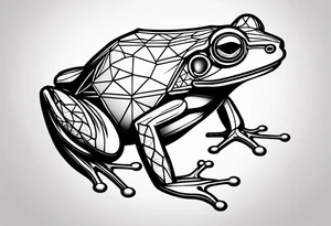 a simple frog tattoo idea