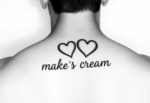 Candy hearts thats says make me cream tattoo idea
