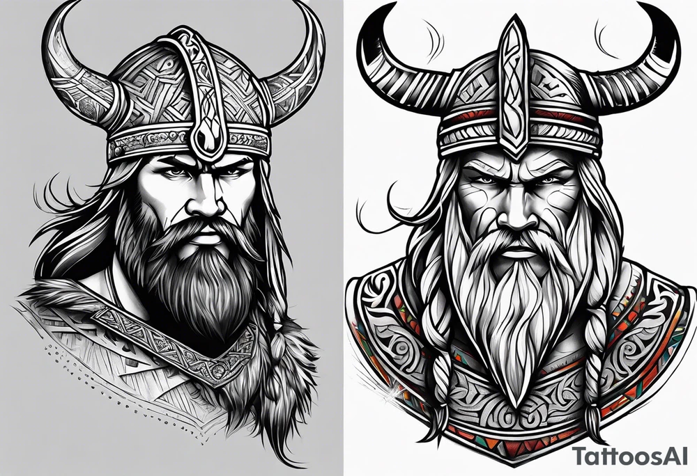 Viking and seminole tattoo idea