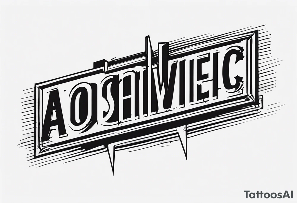 A banner that reads AO..BUSHWICK .HAH tattoo idea