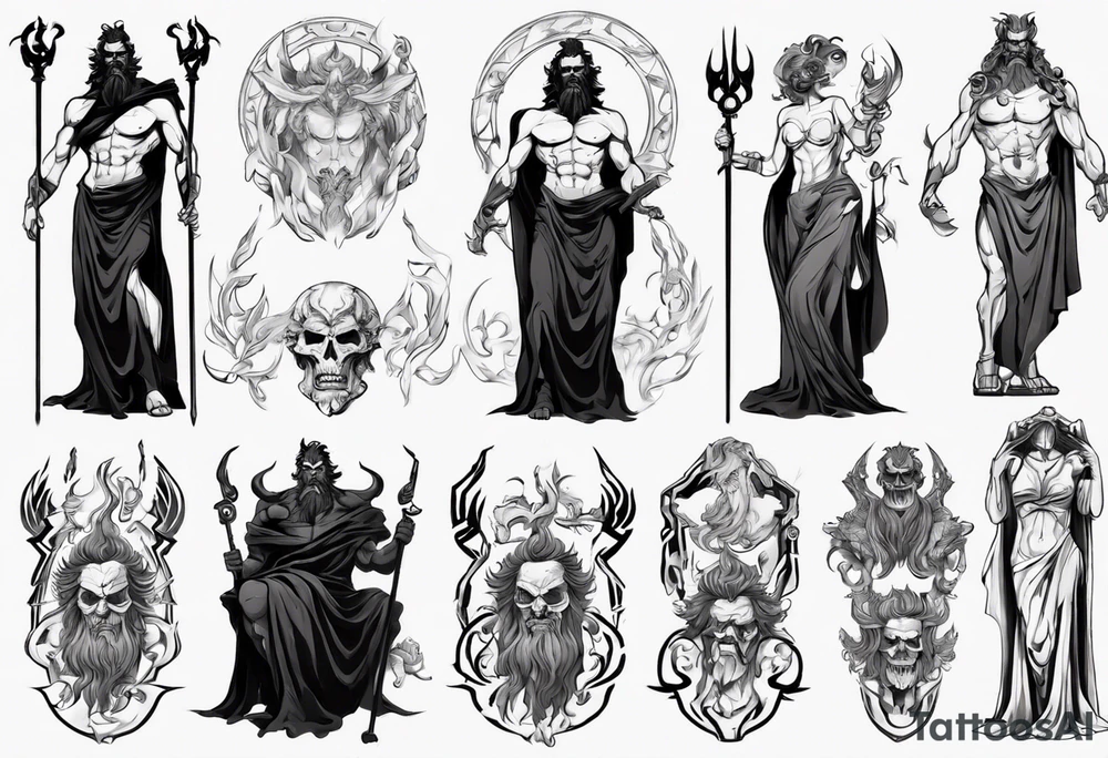 greek god Hades tattoo idea