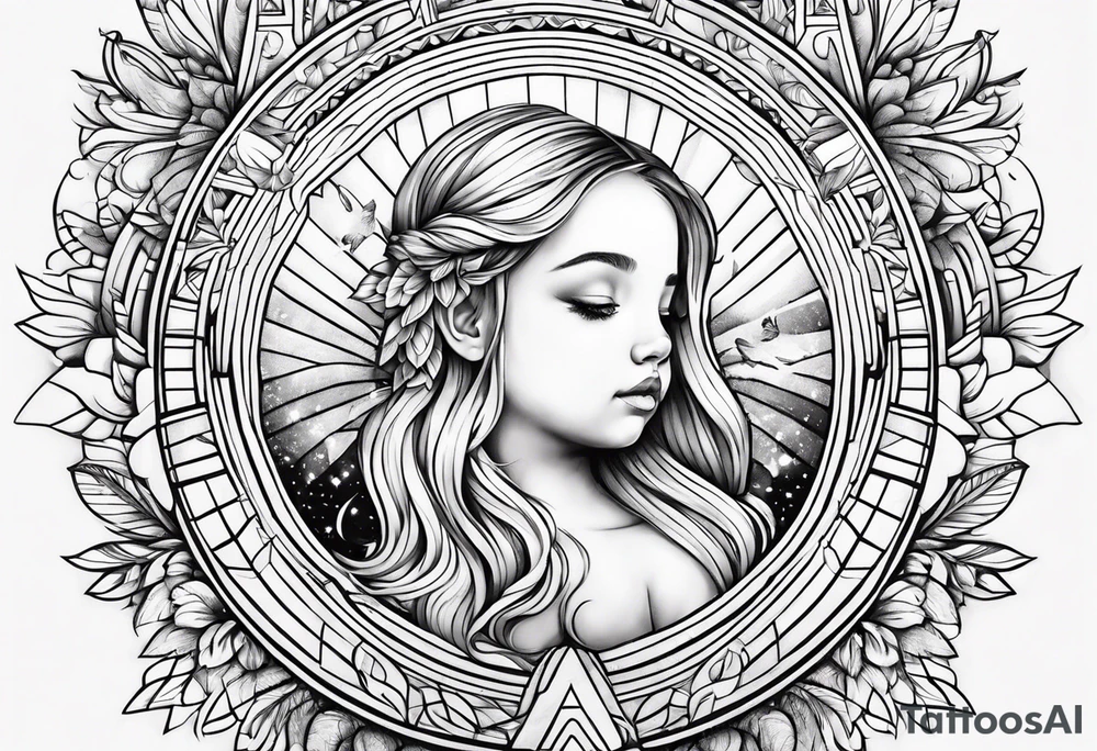 Rainbow baby tattoo idea