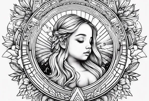 Rainbow baby tattoo idea