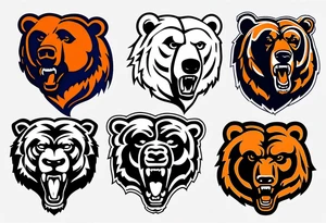 Small Chicago bears tattoo tattoo idea