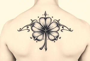 A five leaf clover grimoire from black clover tattoo idea