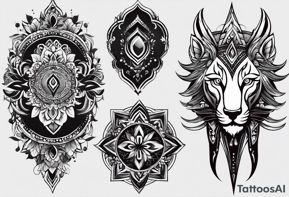 Одиночество , закрытость ,страх, саморазвитие , поиск пути tattoo idea