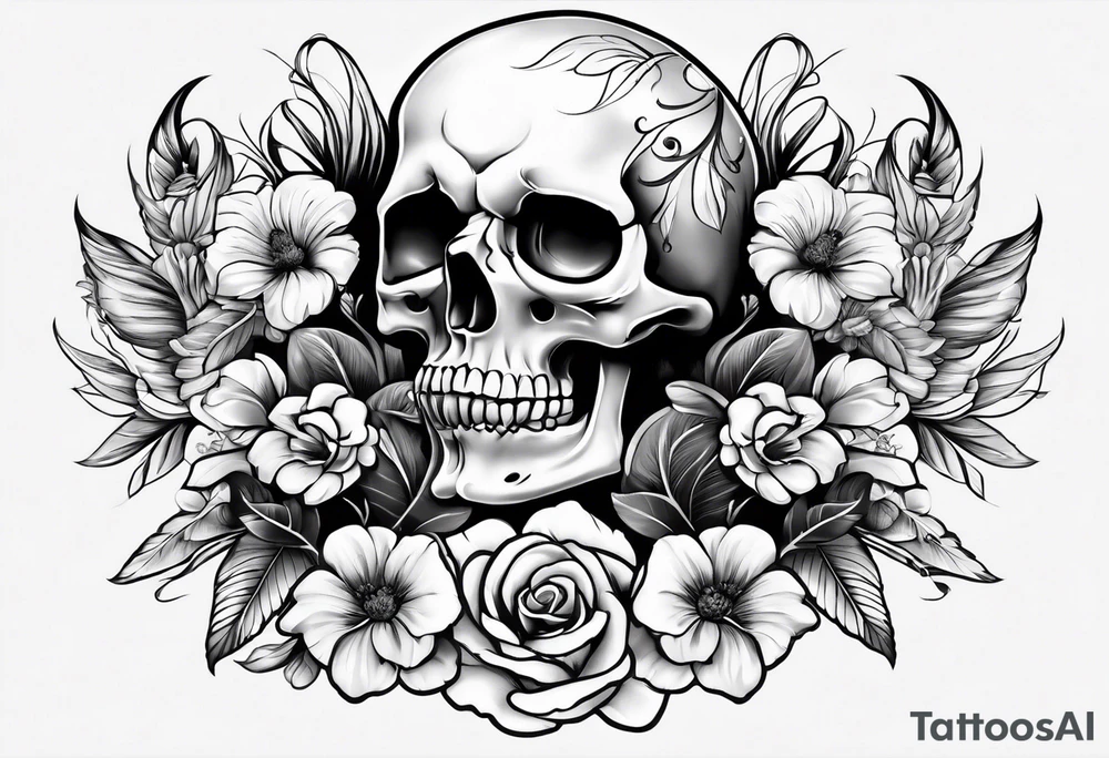 Skull tattoo idea