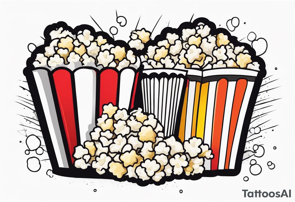 Popcorn tattoo idea