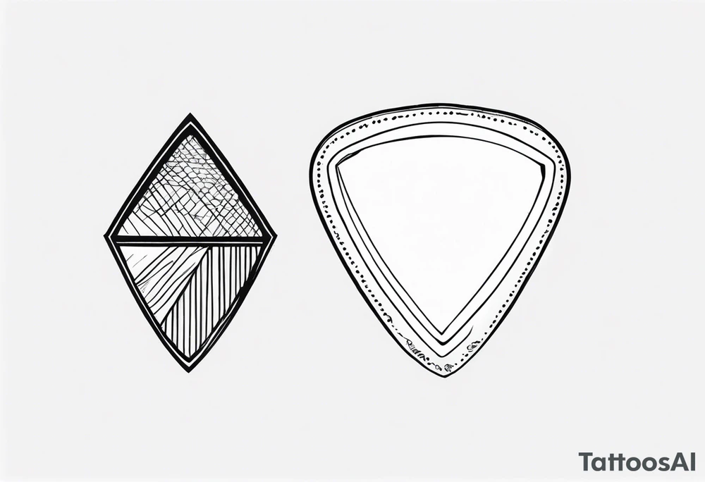 plectrum tattoo idea