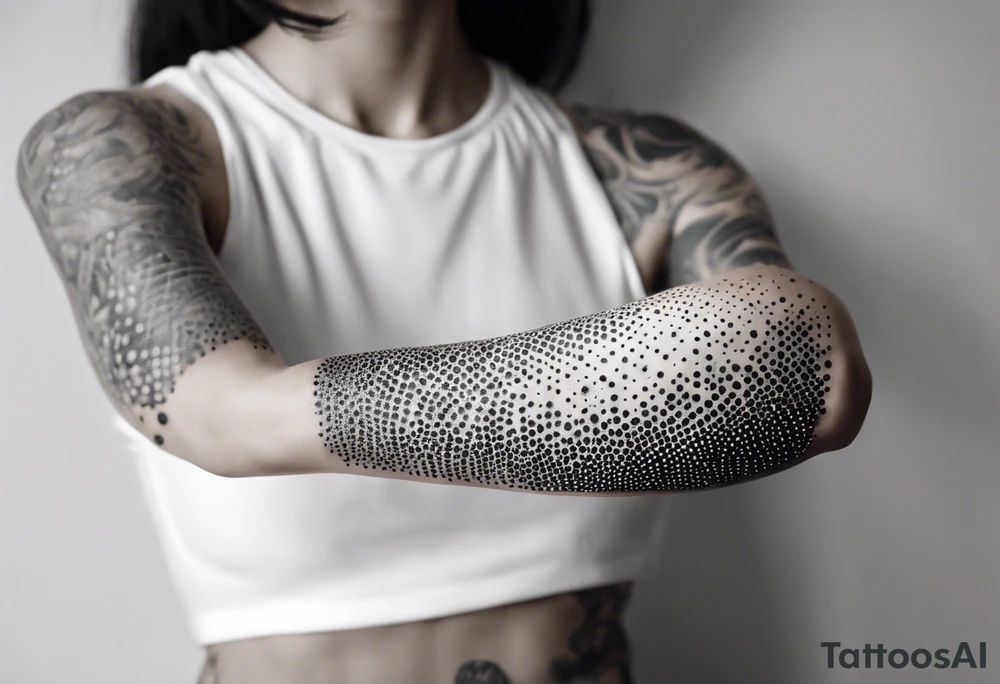 broken skeletal arm tattoo idea