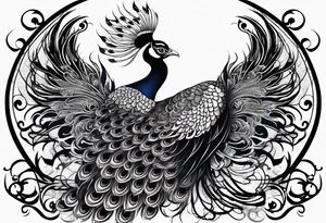 dark peacock tattoo
more majestic
demon peacock dark fantasy
chinese tattoo idea