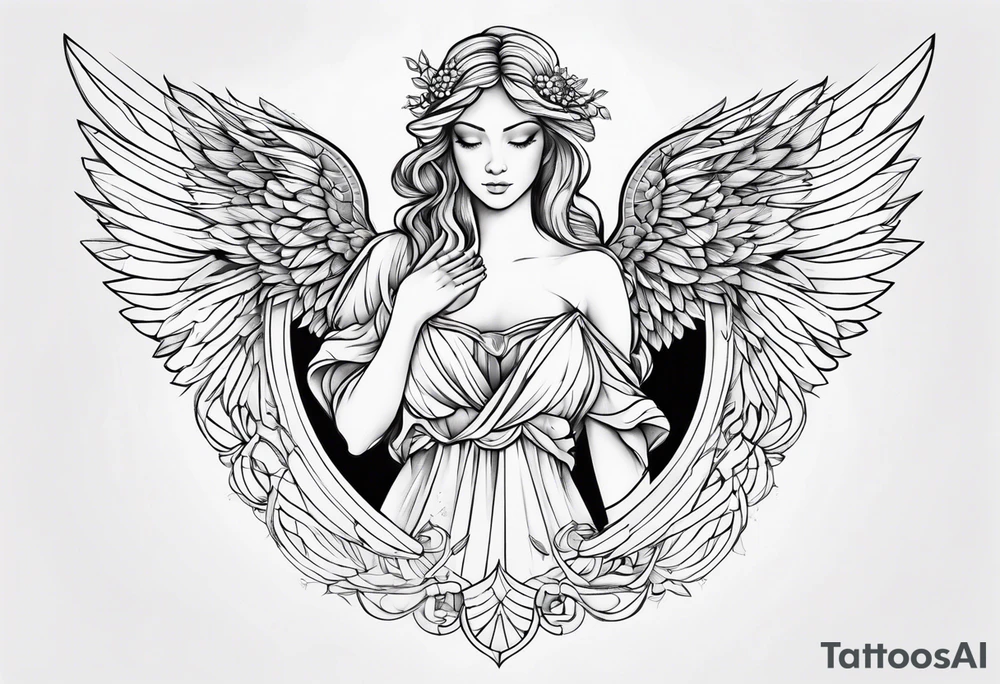 angel tattoo idea