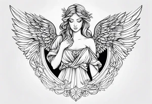 angel tattoo idea