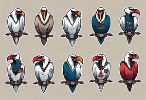 vulture tattoo idea