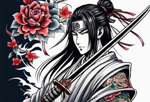 Byakuya shikai sword tattoo idea