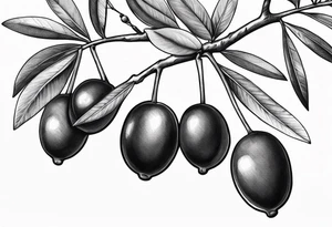 Olive branch tattoo idea