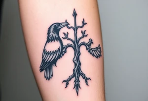 time, yggdrasil, ravens tattoo idea