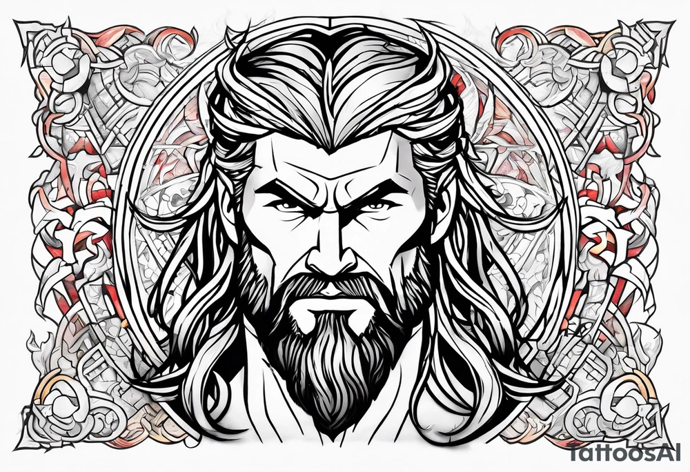 The Mighty Thor that looks like the Chris Hemsworth version tattoo idea