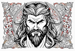 The Mighty Thor that looks like the Chris Hemsworth version tattoo idea