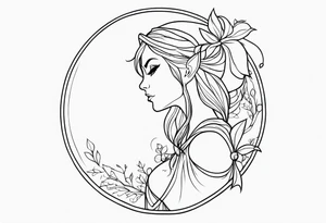 Whimsical Elf tattoo idea